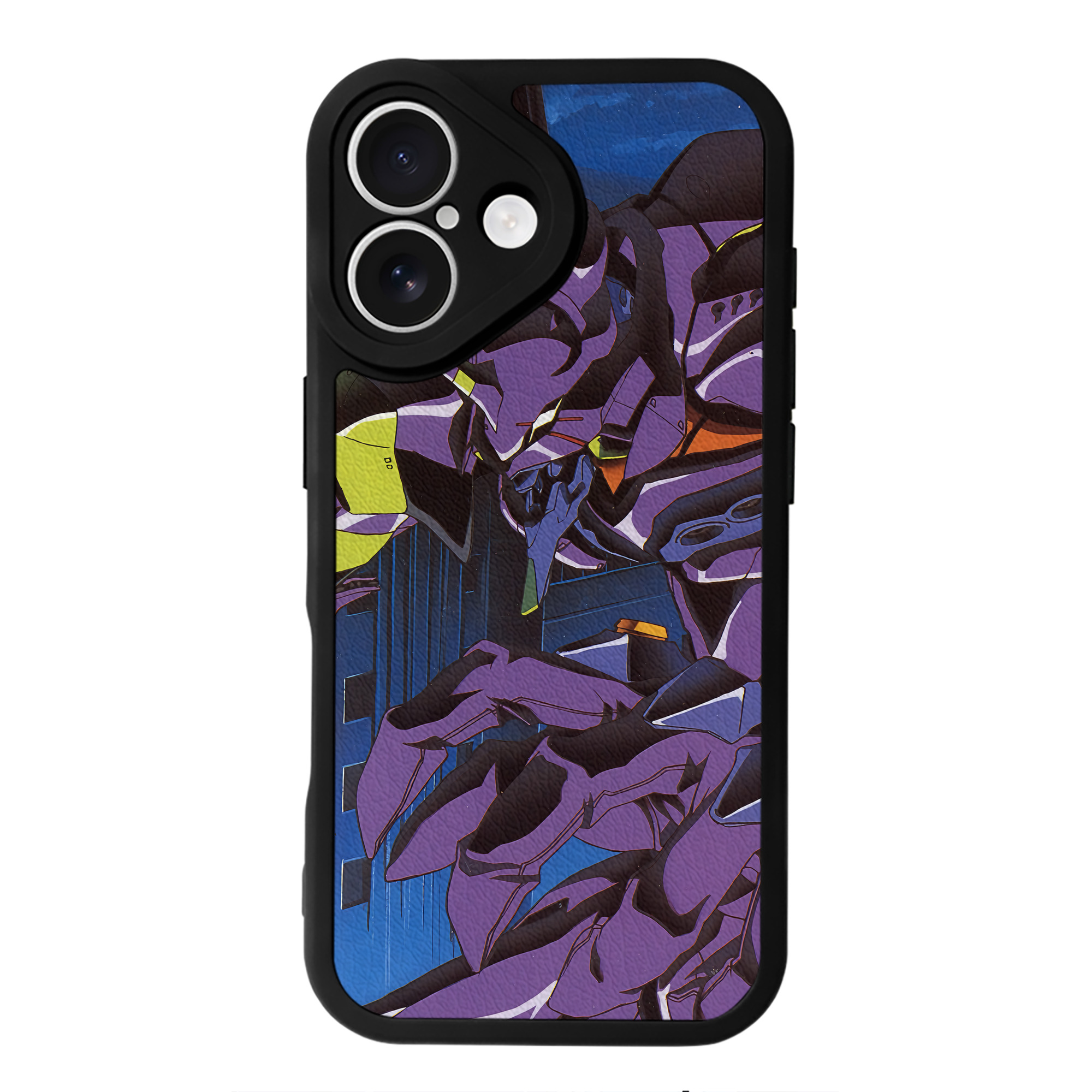 （画像用） EVA 新世紀エヴァンゲリオン 【iPhone 16シリーズ対応】シリコンスマホケース（レザー調） 材質：シリコン